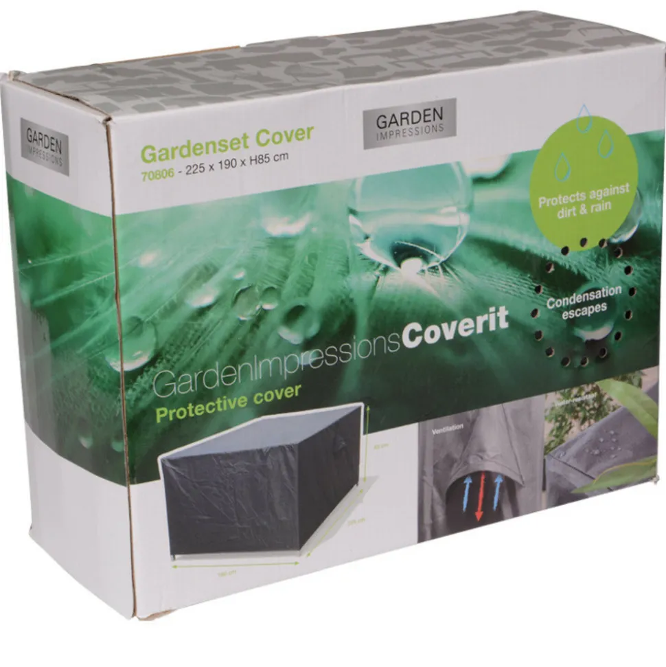 GARDEN IMPRESSIONS - Housse de salon de jardin coverit - 225x190xh85 cm