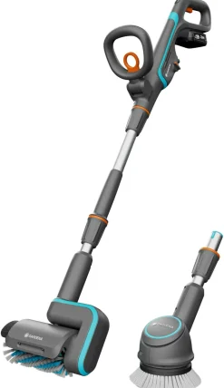 GARDENA - Nettoyeur de terrasse aquabrush 18v / p4a - universal - kit prêt-à-l'usage
