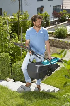 GARDENA - Tondeuse électrique powermax 1100/32 - coupe 32 cm - bac 30 l. - jusqu'à 300 m²