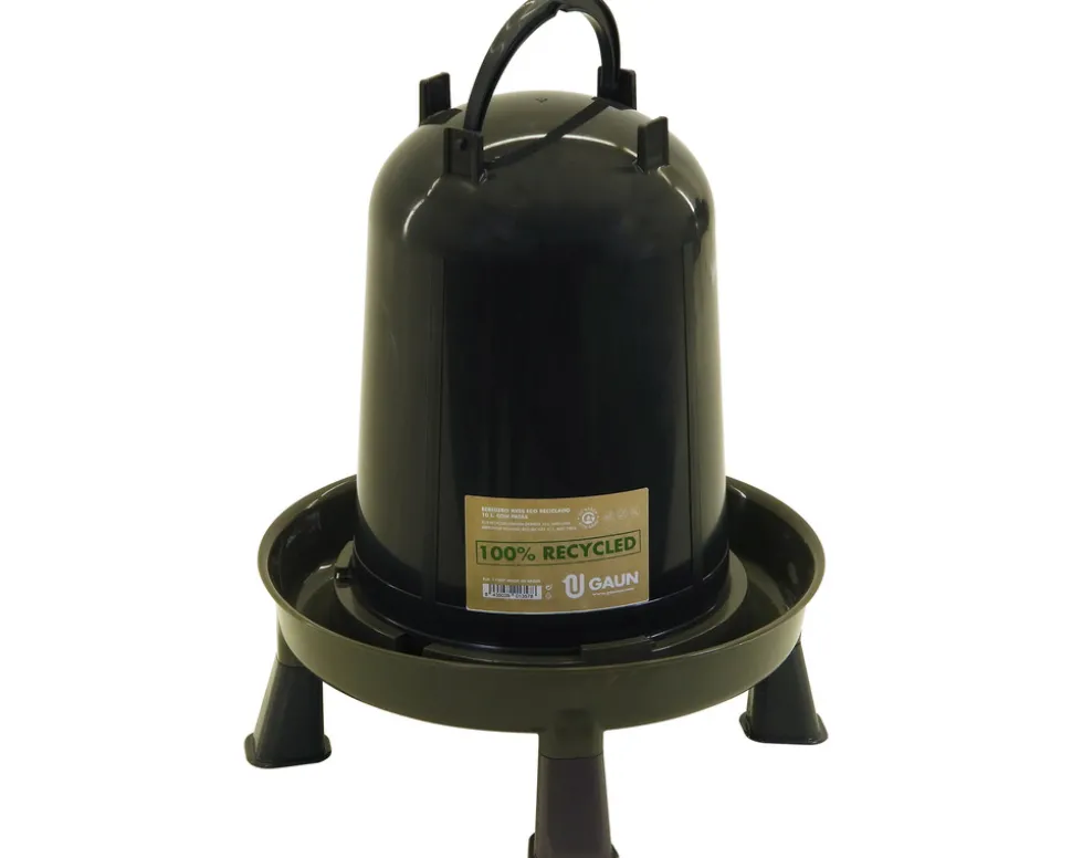 GAUN - Abreuvoir 10 litres sur pieds pour poules et volailles • abreuvoir en plastique recyclé