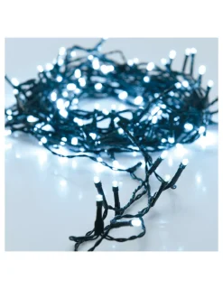 GÉNÉRIQUE - Guirlande à piles câble vert 24 leds blanch froid ip44 multif. 2,30m