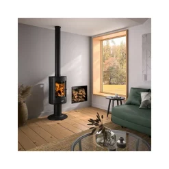 GODIN - 388145000053-poêle à bois mazamet peint anthracite godin - 388145anth