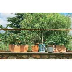 GOICOECHEA - Jardinière contemporaine en terre cuite - 40x17x16cm