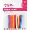 GRAINE CRÉATIVE - 10 mini canes pâte polymère à trancher 5 x 0,5 cm - n艙uds & étoiles