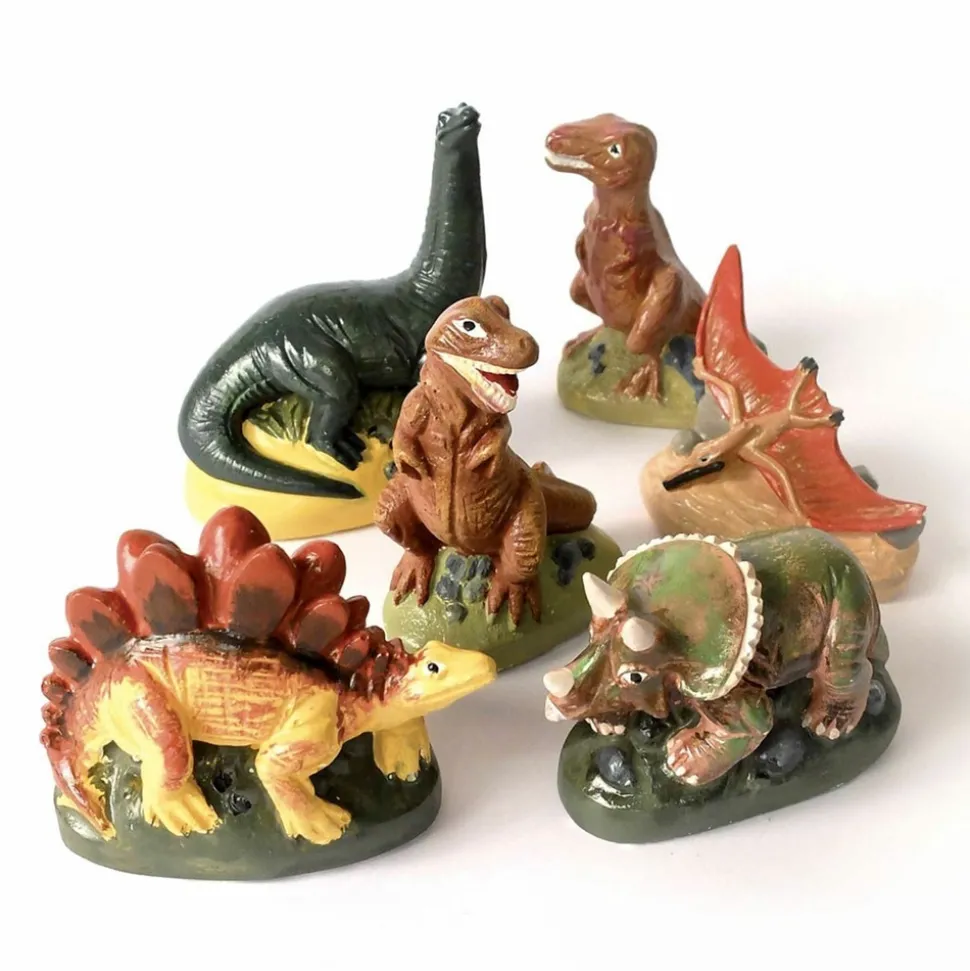GRAINE CRÉATIVE - 6 moules latex dinosaures