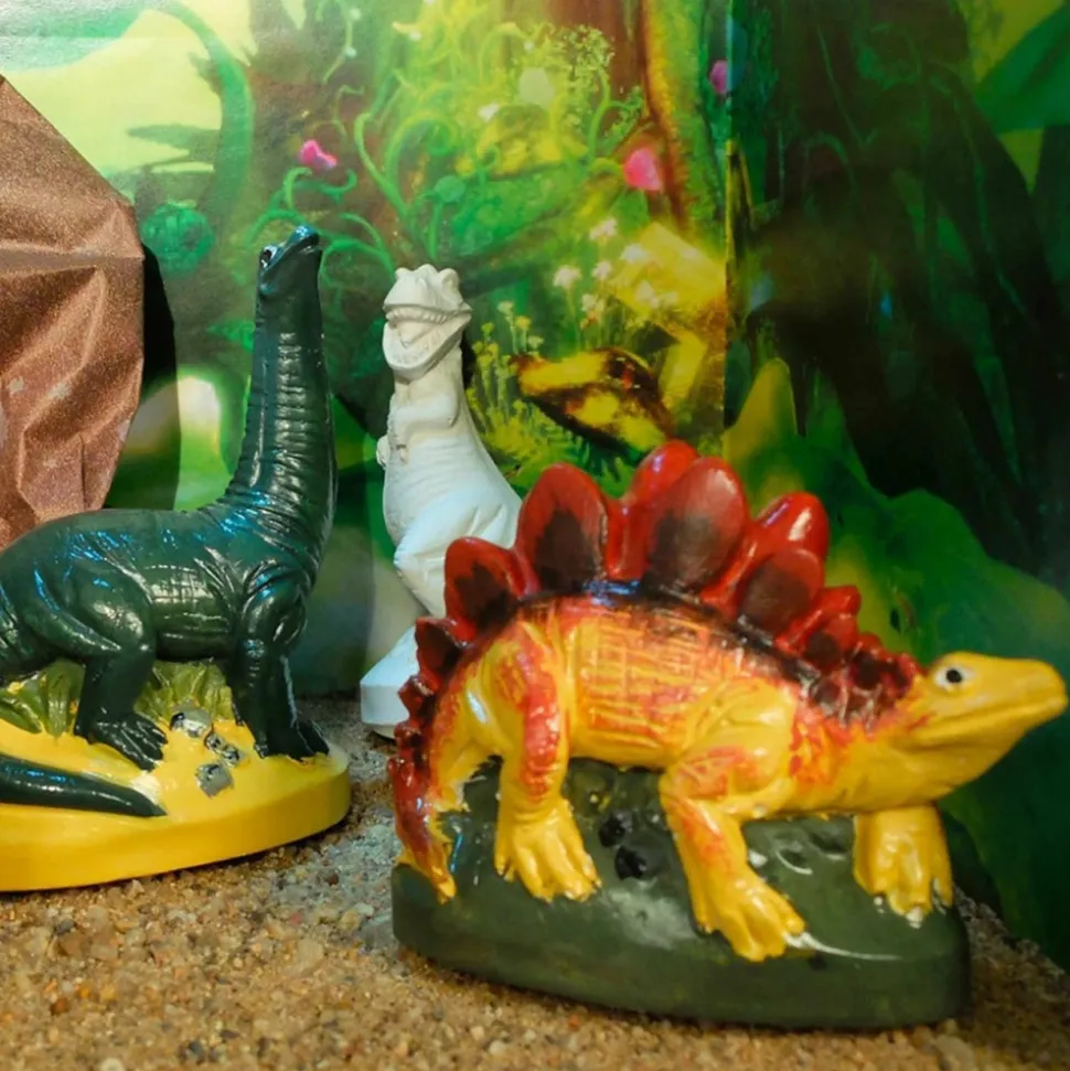 GRAINE CRÉATIVE - 6 moules latex dinosaures