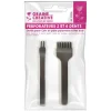 GRAINE CRÉATIVE - 2 perforateurs 2 et 6 dents pour cuir et pâte polymère