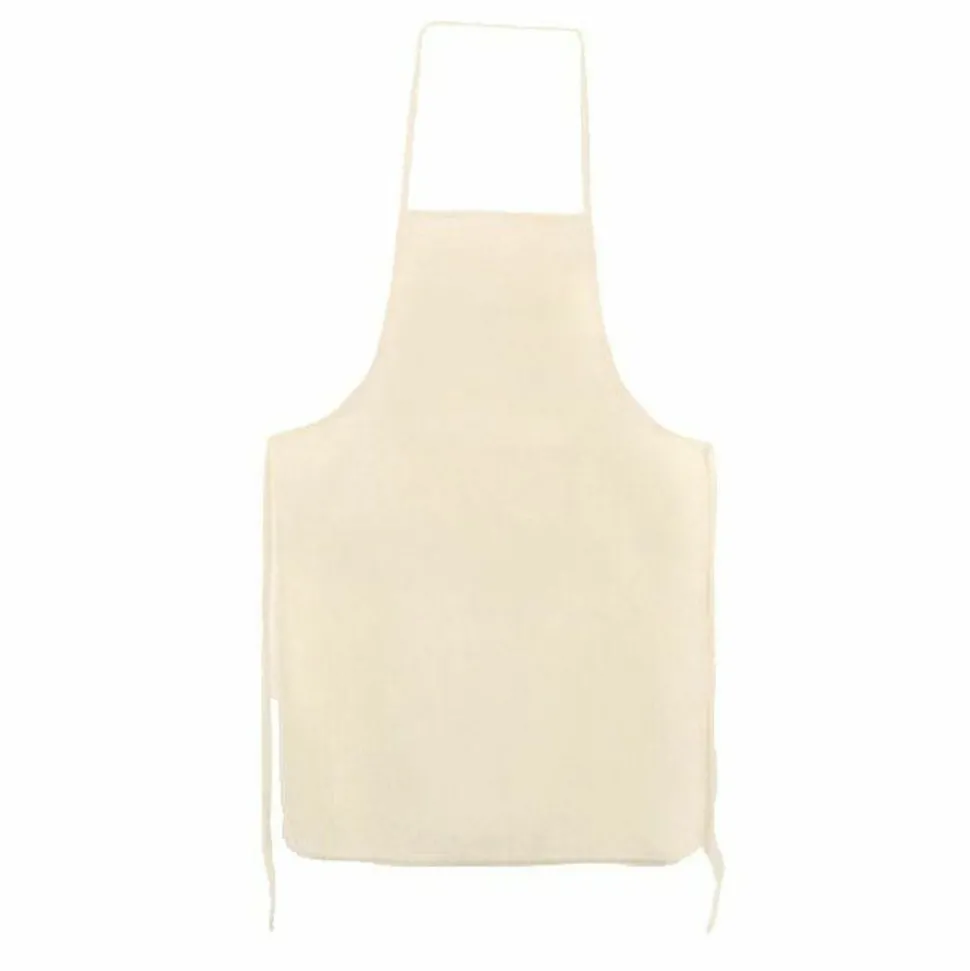 GRAINE CRÉATIVE - 6 tabliers adulte en coton blanc cassé 90 x 60 cm