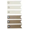 GRAINE CRÉATIVE - 20 étiquettes blanches + 20 étiquettes kraft fanion