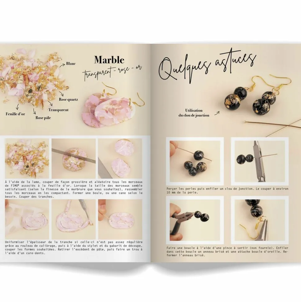 GRAINE CRÉATIVE - Coffret diy bijoux marbrés