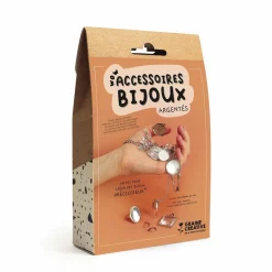 GRAINE CRÉATIVE - Coffret d'accessoires pour bijoux argentés