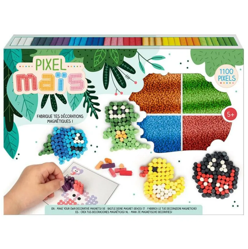 GRAINE CRÉATIVE - Coffret pixel maïs - décorations de magnets