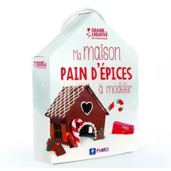 GRAINE CRÉATIVE - Coffret pâte polymère - ma maison en pain d'épices