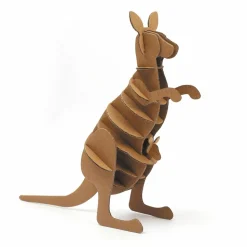GRAINE CRÉATIVE - Maquette kangourou 3d en carton à monter soi-même