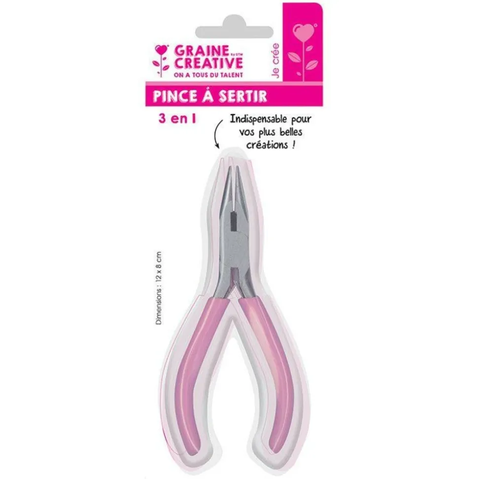 GRAINE CRÉATIVE - Pince à sertir - 3-en-1