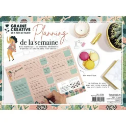GRAINE CRÉATIVE - Planning de la semaine - magnétique - format a4