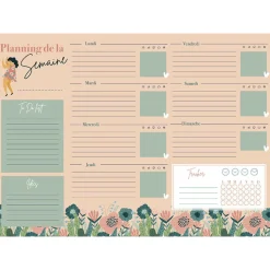 GRAINE CRÉATIVE - Planning de la semaine - magnétique - format a4