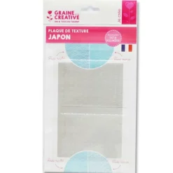 GRAINE CRÉATIVE - Plaque de texture pour pâte polymère - japon