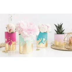 GRAINE CRÉATIVE - Pochette de 10 feuilles métal or