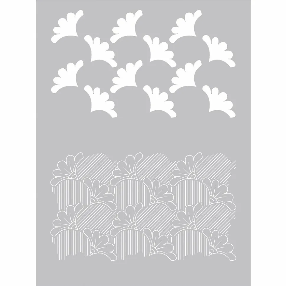 GRAINE CRÉATIVE - Pochoir pâte polymère wax 15,3 x 11,4 cm