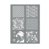 GRAINE CRÉATIVE - Pochoir pâte polymère japon 11,4 x 15,3 cm
