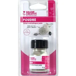 GRAINE CRÉATIVE - Poudre effet métallique pour pâte polymère - jade