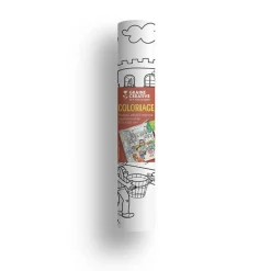 GRAINE CRÉATIVE - Rouleau adhésif à colorier repositionnable - 355 cm