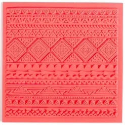 GRAINE CRÉATIVE - Tapis de texture pour pâte polymère - ethnique