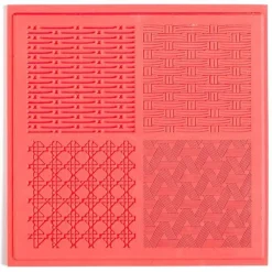 GRAINE CRÉATIVE - Tapis de texture pour pâte polymère - vannerie