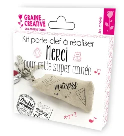 GRAINE CREATIVE - Kit porte clés maitre /maitresse
