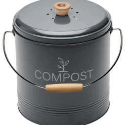 GUILLOUARD - Composteur de cuisine en métal avec filtre et seau en platique 8 litres