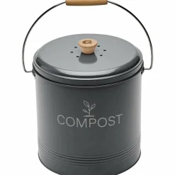 GUILLOUARD - Composteur de cuisine en métal avec filtre et seau en platique 8 litres
