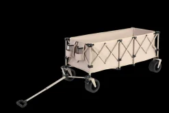 GUTENT - Chariot extensible pliable 100kg, roues tout-terrain, 300l, beige