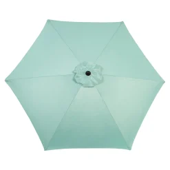 GUTENT - Parasol à manivelle,grand parapluie double face pour l'extérieur,vert clair