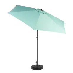 GUTENT - Parasol à manivelle,grand parapluie double face pour l'extérieur,vert clair