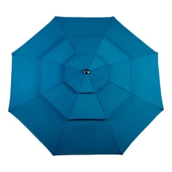 GUTENT - Parasol à manivelle,parasol extérieur double face rectangulaire grand,bleu