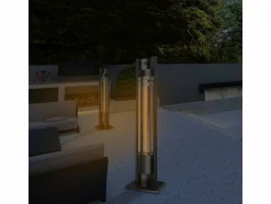 HABITAT ET JARDIN - Chauffage électrique radiant "tornado" - 2000w - noir