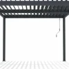 HABITAT ET JARDIN - Pergola bioclimatique en aluminium "windsor" - 3 x 4 m - anthracite