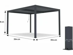 HABITAT ET JARDIN - Pergola bioclimatique en aluminium 