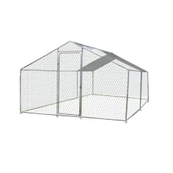 HABRITA - Enclos, parc grillagé pour animaux de basse-cour, 12 m2 - 7/9 poules