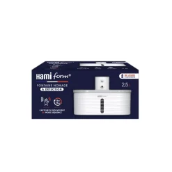 HAMI FORM - Fontaine nomade à détection automatique, pour chat et chien - 2,5L