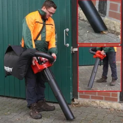 HECHT - H 9280 aspirateur souffleur broyeur essence 3en1 252km/h 50 l moteur à deux temps