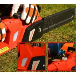 HECHT - H 2035 tronçonneuse électrique 2000 w scie à chaine et épée de haute qualité puissante épée 35cm 4,2kg