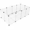 HELLOSHOP26 - Enclos petits animaux fond cage modulable cochon d'inde hamster lapin rongeur petits animaux domestiques 143 x 73 x 46 cm pan
