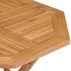 HELLOSHOP26 - Ensemble à dîner salon de jardin meuble d'extérieur 5 pièces bois de teck massif