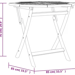 HELLOSHOP26 - Ensemble à dîner salon de jardin meuble d'extérieur 5 pièces bois de teck massif