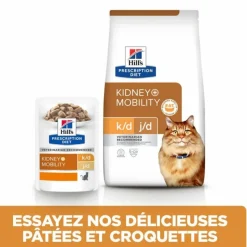 HILL'S - Croquettes chat adult prescription diets k/d j/d kidney care + mobility - hill's 3 kg