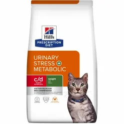 HILL'S - Croquettes chat adult prescription diets c/d urinary stress + metabolic - hill's 1,5 kg