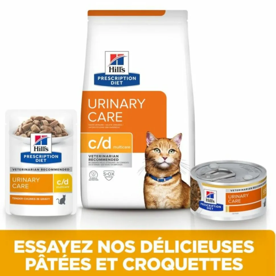HILL'S - Croquettes chat adult prescription diets c/d multicare urinary care poulet - hill's 1,5 kg