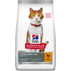 HILL'S - Croquettes pour chat adulte stérilisé, au poulet - 3kg